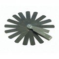 Lisle 67950 Feeler Gauge, 15 blades, with 2" rule-