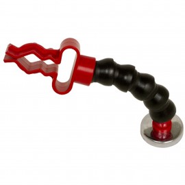 Lisle 71070 Flashlight Holder, with magnetic base, 9" gooseneck-