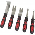 Lisle 83700 Trim Removal Set, 5-piece, stainless steel-