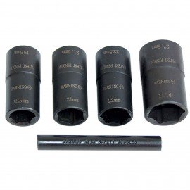 Lock Technologies LT1230 Socket Lugnut Removal Kit, ½" drive, 5-piece-