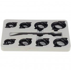 Lock Technologies LT1930XL Line Wrench Set, 16-piece, metric-