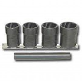 Lock Technologies LT4240 Locking Lugnut Twist Socket Removal Kit, ½" drive, 5-piece-