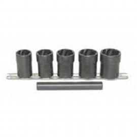 Lock Technologies LT4400 Twist Socket Removal Kit, ½" drive, 6-piece-