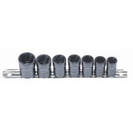 Lock Technologies LT4800 Twist Socket Oil Drain Plug Removal System, 3/8" Drive, 7-piece-
