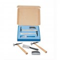 Martin Tools 644K Body and Fender Repair Tool Set, 4-piece, wood handles-