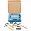Martin Tools 647K Body and Fender Repair Tool Set, 7-piece, wood handles-
