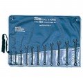 Martin Tools CB11KM Combination Wrench Set, 7 to 17 mm, 11-piece-