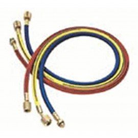 Mastercool 46336 Charging Hoses, 36", ¼" with auto shut-off valve-