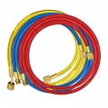 Mastercool 84722 72&amp;quot; Charging Hose with shut-off valve for R134a, yellow, 1/2 ACME-F x 1/2&amp;quot; ACME-F-