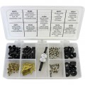 Mastercool 91335 A/C Charging Adapter Repair Kit, 126-piece, with valve core tool-