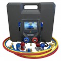 Mastercool 99935 Smart Manifold Gauge Set with conversion kit, 0 to 725 psi, 72" hoses, R134a/R1234yf-