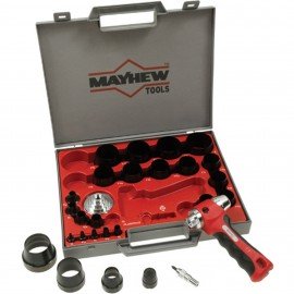 Mayhew Tools 66080 Hollow Punch Set, 28-piece, 1/8" to 2"-