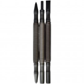 Mayhew Tools 89021 Punch and Chisel Set, 3-piece, spring-loaded-