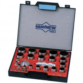 Mayhew Tools MY66002 Hollow Punch Set, 27-piece, fractional-