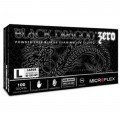 Microflex BD1002NPF Black Dragon Zero Series Nitrile Gloves, medium, 100-pack-