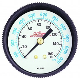 Milton 1189 Pressure Gauge, 0 to 160 psi, 1/8" NPT-