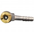 Milton 695 Air Chuck, ¼" ID hose barb, closed type-