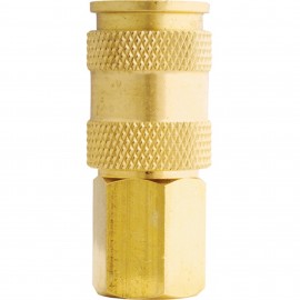 Milton 766 V Style High Flow Coupler, 3/8" FNPT, ¼" flow size-
