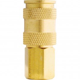 Milton 766 V Style High Flow Coupler, 3/8" FNPT, ¼" flow size-