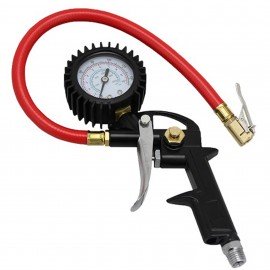 Milton EX0500P Analog Pistol Grip Inflator, 0 to 150 psi, 13" hose-