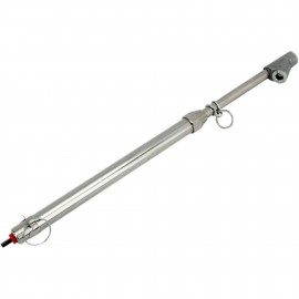 Milton MIS-986 Tire Pressure Gauge, 10 to 160 psi, straight foot dual head chuck-
