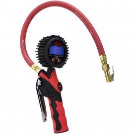 Milton S-568 Digital Inflator Gauge, 0 to 255 psi, lock-on chuck-