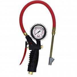 Milton S-577A Analog Inflator Gauge, 0 to 160 psi, liquid-filled-