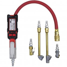 Milton S-580EKIT Digital Tire Inflator and Pressure Gauge, 0 to 160 psi, ±0.25% accuracy-