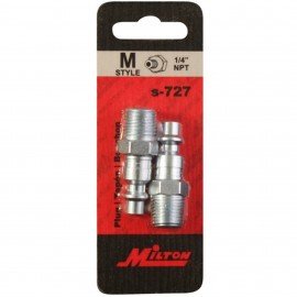 Milton S-727 M-Style Plug, ¼" NPT Male-