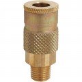 Milton S-786 T-Style Coupler, ¼" MNPT, brass body-