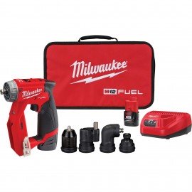Milwaukee 2505-22 Installation Drill-Driver Kit, 12 V, 300 in-lbs-
