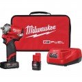 Milwaukee 2554-22 Impact Wrench Kit, 3/8", 12 V-