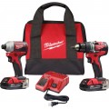 Milwaukee 2892-22CT Drill Driver and Impact Driver Combo Kit, 18 V, Brushless-