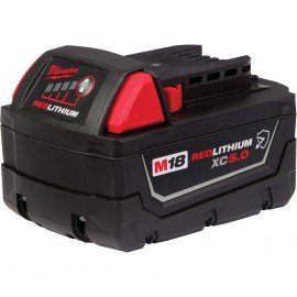 Milwaukee 48-11-1850R Battery Pack for M18 Series, 18 V, 5.0 Ah-