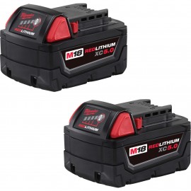 Milwaukee 48-11-1852 M18 Battery Pack, 5.0 Ah, 2-pack-