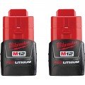 Milwaukee 48-11-2411 M12 Batteries, 1.5 Ah-