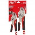 Milwaukee 48-22-3402 Curved Jaw Locking Pliers Set, 2-pack-
