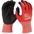 Milwaukee 48-22-8904 Nitrile Dipped Gloves, Cut Level 1-