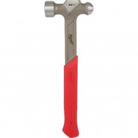 Milwaukee 48-22-9131 Steel Ball Peen Hammer, 24 oz, 12" handle-