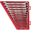 Milwaukee 48-22-9416 Ratcheting Wrench Set, 15-piece, Imperial-