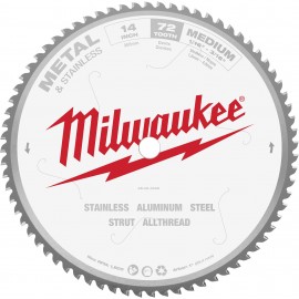 Milwaukee 48-40-4505 Circular Saw Blade for Dry Cut Machines, 14", 72 teeth-