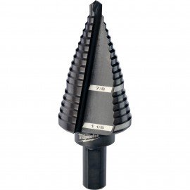 Milwaukee 48-89-9209 Step Drill Bit, 7/8 to 1-1/8", 3/8" shank-