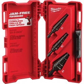 Milwaukee 48-89-9221 Step Drill Bit Set, 3-piece, high speed steel-