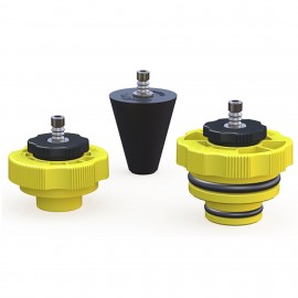 Mityvac MVA670 Power Steering Air Bleed Adapter Set for MV8000 and MV8500 Hand Vacuum Pumps, 3-piece-