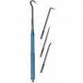 Moody Tools 55-0224 Pick Scriber Set, 5-piece, interchangeable-