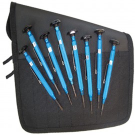 Moody Tools 55-0274 Slotted/Phillips Reversible Drivers with 1/4" hex adapters, 10-piece-