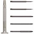 Moody Tools 58-0139 Slotted/Phillips Drivers, 6-piece, interchangeable steel handle-