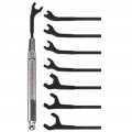 Moody Tools 58-0144 Interchangeable Metric Open End Wrenches, 2.5 to 7.0 mm, 9-pack-