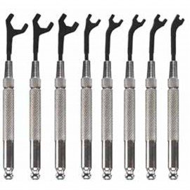 Moody Tools 58-0151 Open End Wrench Set, 8-piece, 5/64" to 5/16", mini-