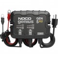 NOCO GEN5X2 On-Board Battery Charger, battery maintainer, and battery desulfator, 2-bank, 10 A-